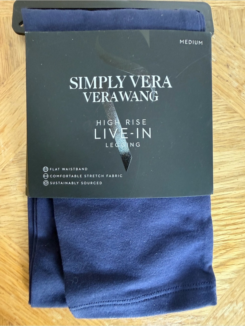 Simply Vera Vera Wang High Rise Live-In Legging - Navy Size Medium
